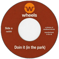Needlewreckordz NW008 record label artwork for Doin It (In The Park)