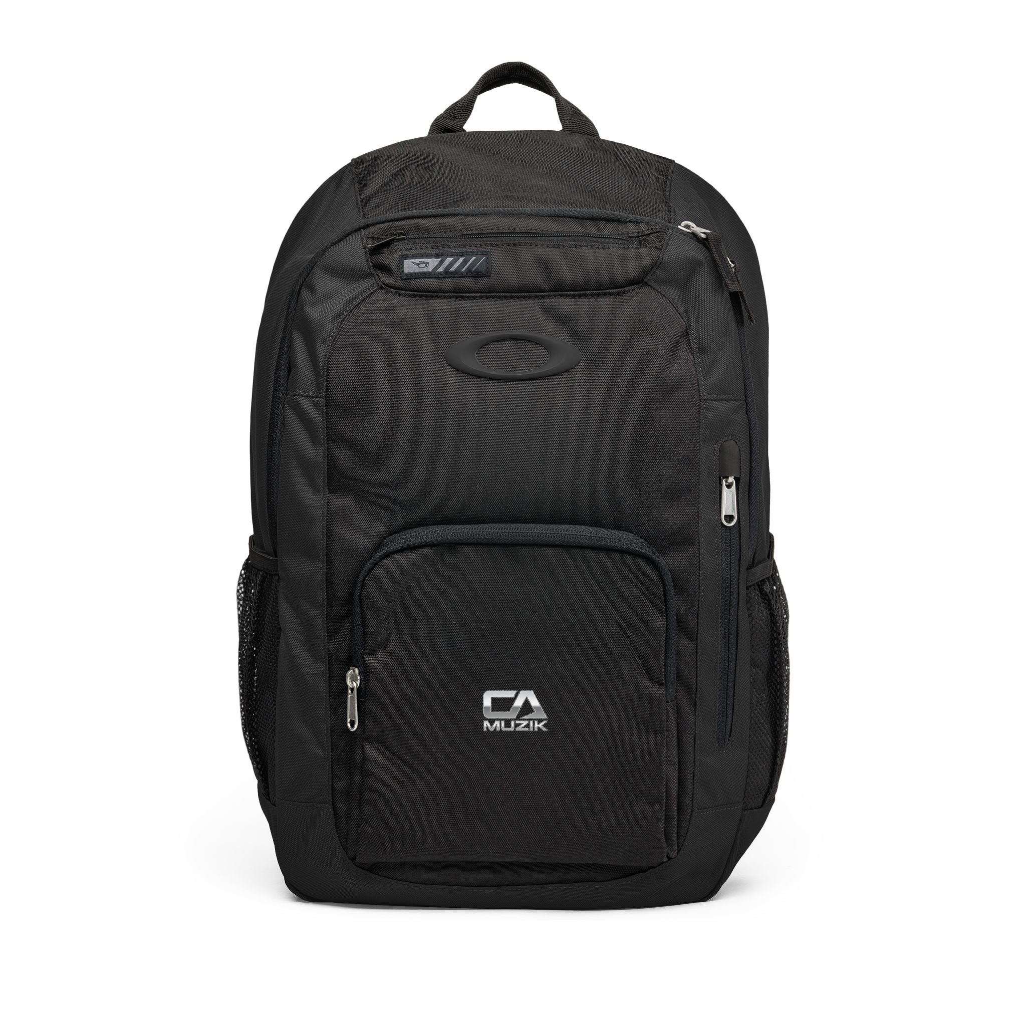 CA Muzik Laptop Backpack-Silver Logo
