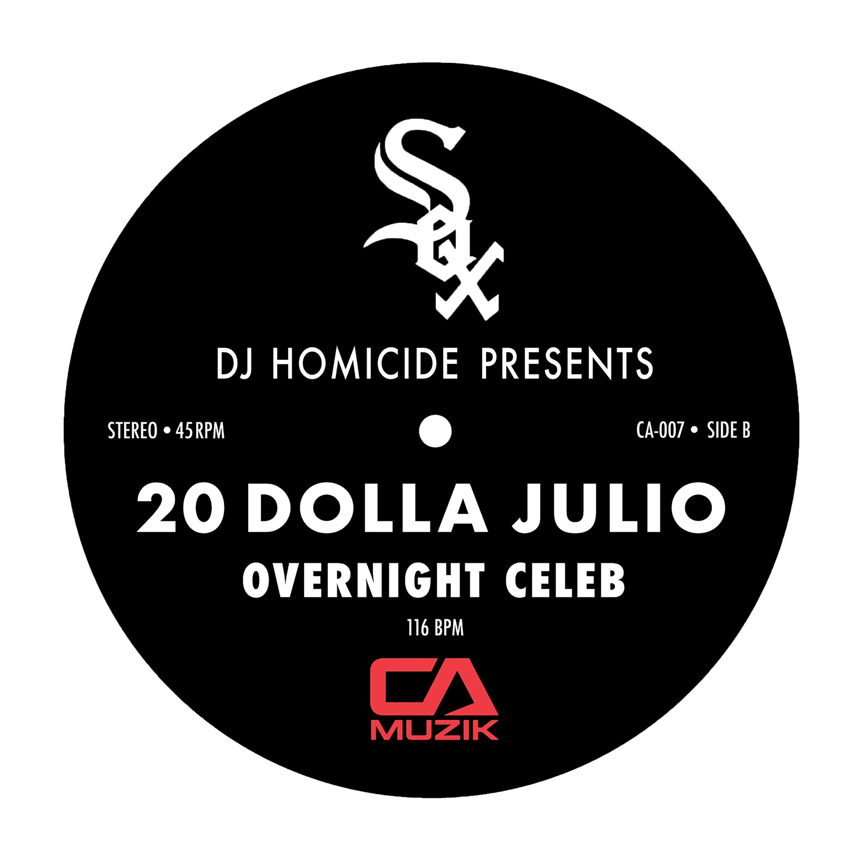 CA-007 DJ Homicide Presents - Side B label