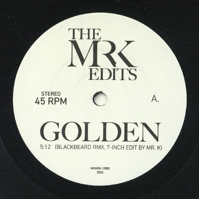 The MR K EDITS - Golden Side A label