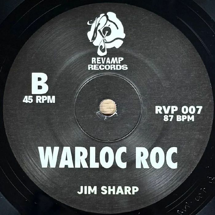 Jim Sharp Warlock Roc, Side B label, Revamp Records RVP-007