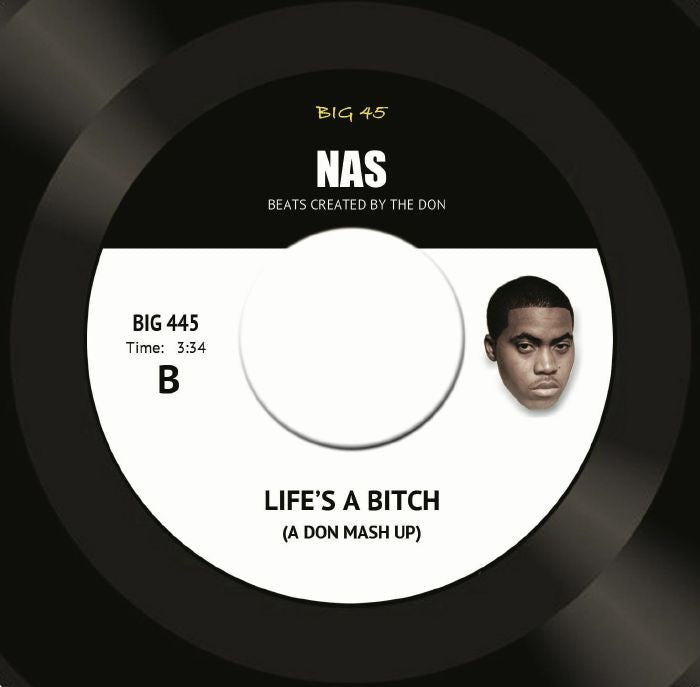 Nas Life’s A Bitch A Don Mash Up, side B record label