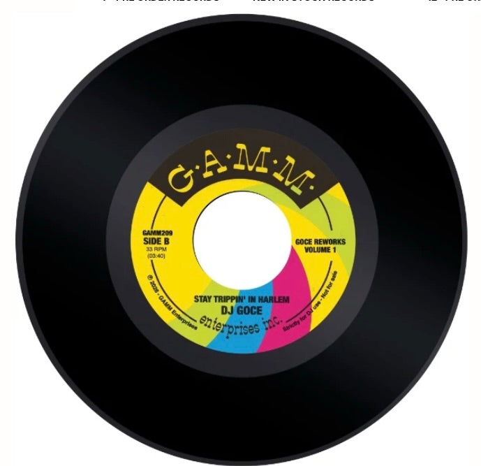 DJ Goce Goce Reworks Vol. 1 black 7-inch vinyl on GAMM