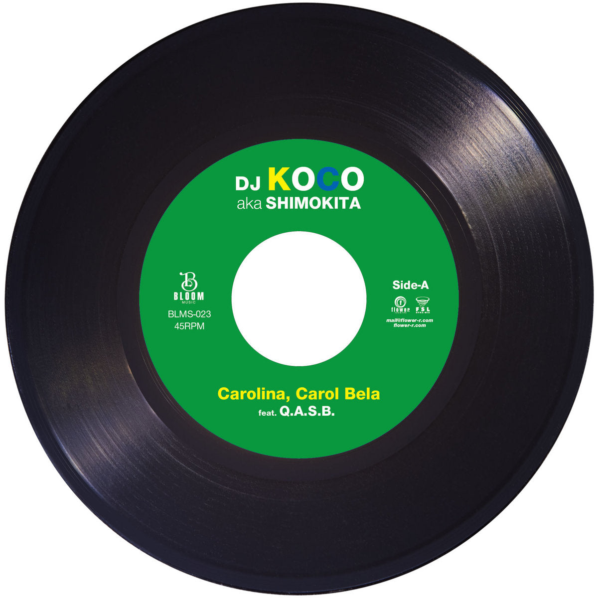 DJ KOCO aka SHIMOKITA feat Q.A.S.B. - Carolina, Carol Bela vinyl label Side A
