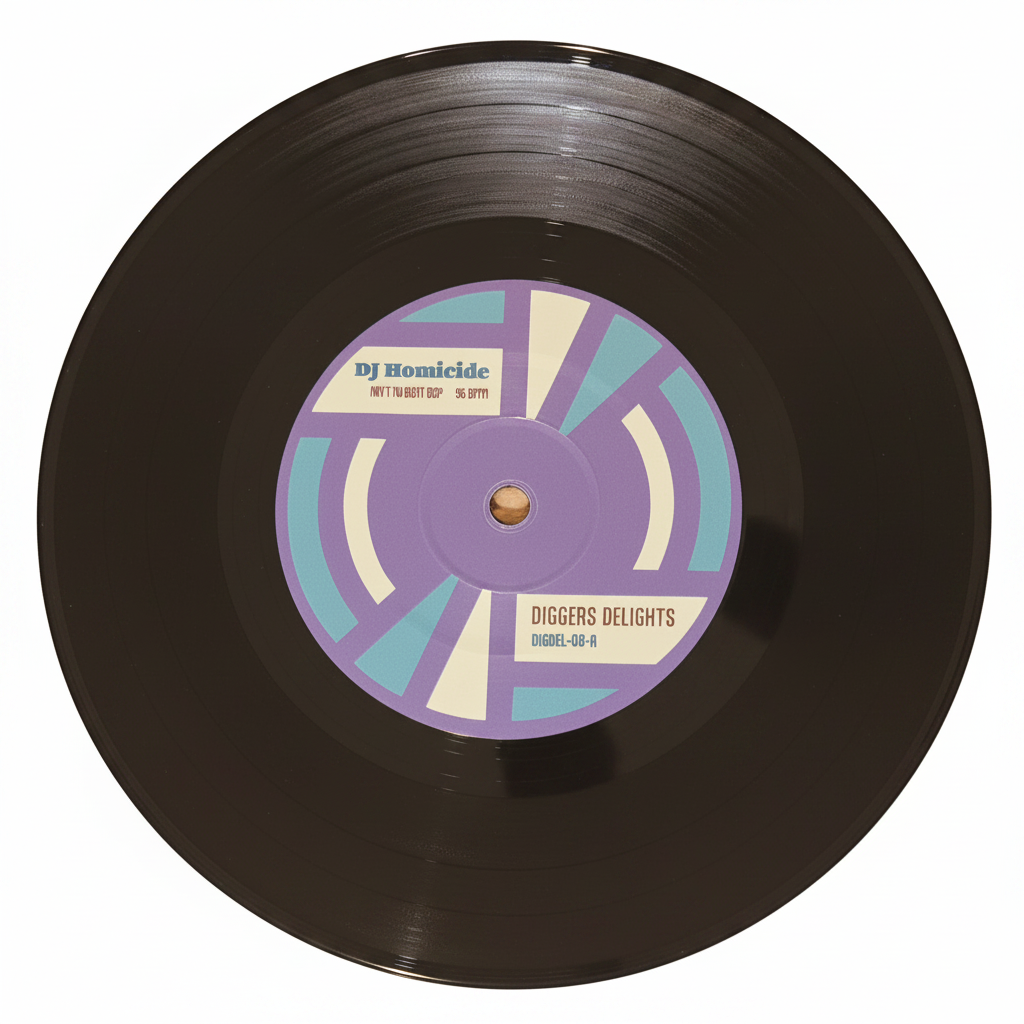 DJ Homicide / J.Diggns - LTD EDITION BLACK vinyl record